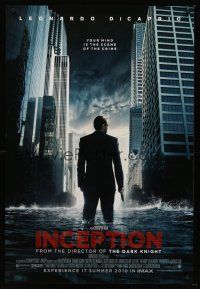 4t079 INCEPTION IMAX Summer advance DS 1sh '10 Christopher Nolan, Leonardo DiCaprio, Gordon-Levitt!