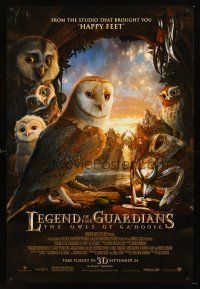 4t094 LEGEND OF THE GUARDIANS: THE OWLS OF GA'HOOLE IMAX advance DS 1sh '10 Zack Snyder!