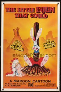 4t301 LITTLE INJUN THAT COULD Kilian 1sh '88 great Roger Rabbit & Baby Herman cartoon art!