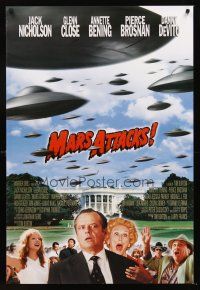4t105 MARS ATTACKS! int'l advance 1sh '96 directed by Tim Burton, Jack Nicholson, Glenn Close!