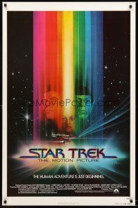 4t363 STAR TREK advance 1sh '79 Peak art of William Shatner, Leonard Nimoy & Persis Khambatta!