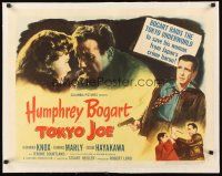 4w220 TOKYO JOE linen 1/2sh '49 Humphrey Bogart raids the Japanese underworld to save his woman!