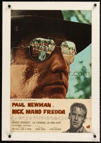 4w021 COOL HAND LUKE linen Italian photobusta '67 Paul Newman reflected in Woodward's sunglasses!