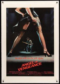 4w383 MS. .45 linen int'l 1sh '81 Abel Ferrara cult classic, Angel of Vengeance, sexy image!