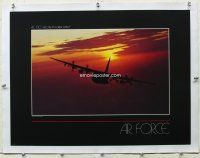 4w117 AC-130 SPECTRE linen 17x22 Air Force art print '80s cool photo of the plane at sunset!