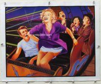 4w182 ROLLERCOASTER linen special 16x20 '96 art of Marilyn, James Dean & Marx Bros by Mitchell!