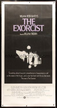 4x210 EXORCIST linen 3sh '74 William Friedkin, Max Von Sydow, William Peter Blatty horror classic!