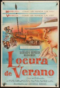 4x174 SUMMERTIME Argentinean '55 Katharine Hepburn went to Venice a tourist & came home a woman!