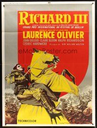 4x058 RICHARD III French 1p R80s Laurence Olivier as the director and in the title role!