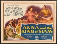 4x125 ANNA & THE KING OF SIAM 1/2sh '46 pretty Irene Dunne, Rex Harrison & sexy Linda Darnell!