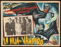 4x022 DEVIL BAT'S DAUGHTER Mexican LC '46 cool border art by Aguirre Tinoco + cast lineup!