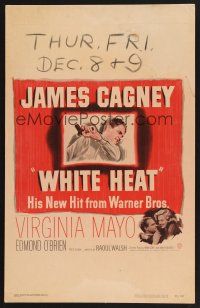 4x021 WHITE HEAT WC '49 James Cagney is Cody Jarrett, classic film noir, top of the world, Ma!