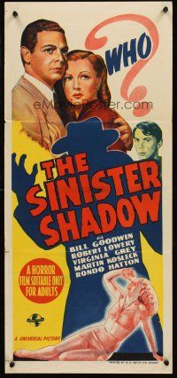 4y178 HOUSE OF HORRORS Aust daybill '46 Rondo Hatton, Universal horror, The Sinister Shadow!