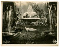 4y004 METROPOLIS German 9x12 lobby card #4 '27 Fritz Lang, rich people frollick while poor slave away!