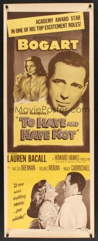 4y279 TO HAVE & HAVE NOT insert R56 Humphrey Bogart looks at smoking hot Lauren Bacall!