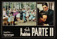4y369 GODFATHER PART II Italian photobusta '75 Cazale asks Pacino for forgiveness + wedding scene!
