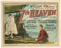 4y021 7TH HEAVEN TC '27 Janet Gaynor wins first Best Actress Oscar with Charles Farrell!