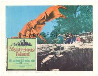 4y060 MYSTERIOUS ISLAND LC '61 Ray Harryhausen, cool special effects scene with giant crab!