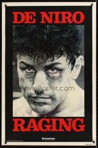 4y254 RAGING BULL teaser 1sh '80 Robert De Niro & Martin Scorsese, classic image of boxer!
