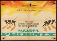 4y292 FLIGHT OF THE PHOENIX Romanian '66 directed by Robert Aldrich, James Stewart lost in desert!