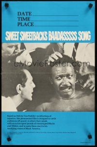 4y240 SWEET SWEETBACK'S BAADASSSSSS SONG college campus '71 1st blaxploitation, even before Shaft!