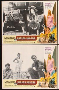4y071 BOXCAR BERTHA 8 LCs '72 Barbara Hershey, David Carradine, directed by Martin Scorsese!