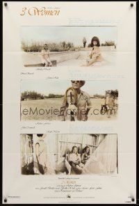 4z012 3 WOMEN 1sh '77 directed by Robert Altman, Shelley Duvall, Sissy Spacek, Janice Rule