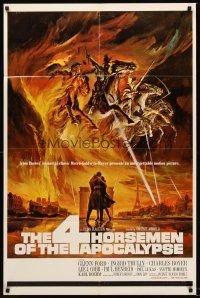 4z014 4 HORSEMEN OF THE APOCALYPSE 1sh '61 really cool artwork by Reynold Brown!