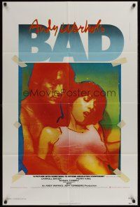4z051 ANDY WARHOL'S BAD 1sh '77 Carroll Baker, Perry King, sexploitation black comedy!