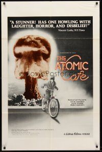 4z064 ATOMIC CAFE 1sh '82 great colorful nuclear bomb explosion image!