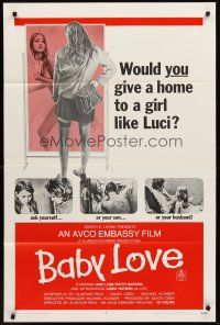 4z066 BABY LOVE 1sh '69 would you give a home to a girl like Luci, a BAD girl!