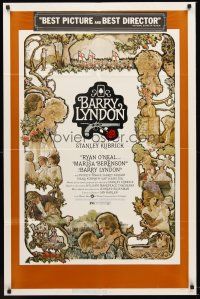 4z075 BARRY LYNDON 1sh '75 Stanley Kubrick, Ryan O'Neal, historical romantic war melodrama!