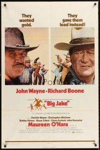 4z092 BIG JAKE 1sh '71 Richard Boone wanted gold but John Wayne gave him lead instead!