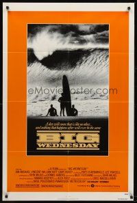 4z094 BIG WEDNESDAY 1sh '78 John Milius classic surfing movie, great image of surfers on beach!