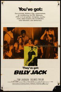 4z095 BILLY JACK 1sh '71 Tom Laughlin, Delores Taylor, most unusual boxoffice success ever!