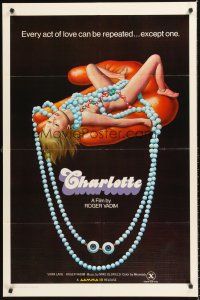 4z162 CHARLOTTE 1sh '75 La Jeune fille Assassinee, Roger Vadim, bizarre sexy artwork!