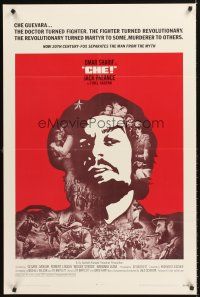 4z163 CHE int'l 1sh '69 art of Omar Sharif as Guevara, Jack Palance as Fidel Castro!