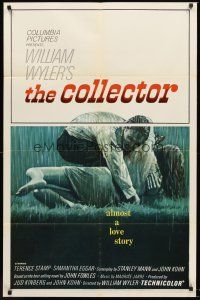 4z183 COLLECTOR 1sh '65 art of Terence Stamp & Samantha Eggar, William Wyler directed!