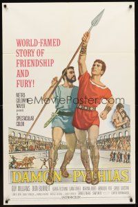 4z205 DAMON & PYTHIAS 1sh '62 Il Tiranno di Siracusa, world-famed story of friendship and fury!