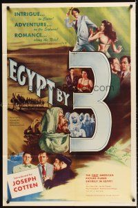 4z258 EGYPT BY 3 1sh '53 the first American picture filmed entirely in Egypt!