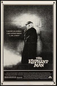 4z263 ELEPHANT MAN 1sh '80 John Hurt is not an animal, David Lynch, Anthony Hopkins!