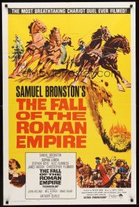 4z291 FALL OF THE ROMAN EMPIRE 1sh '64 Anthony Mann, Sophia Loren, cool gladiator artwork!