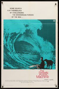 4z295 FANTASTIC PLASTIC MACHINE 1sh '69 cool wave image, surfing documentary!