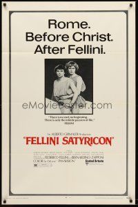 4z304 FELLINI SATYRICON 1sh '70 Federico's Italian cult classic, Rome before Christ!