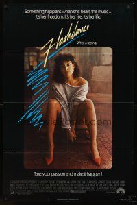4z321 FLASHDANCE 1sh '83 sexy dancer Jennifer Beals, take your passion and make it happen!