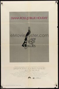 4z494 LADY SINGS THE BLUES 1sh '72 Diana Ross in her film debut as singer Billie Holiday!