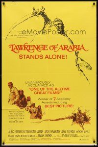 4z504 LAWRENCE OF ARABIA 1sh R71 David Lean classic starring Peter O'Toole!