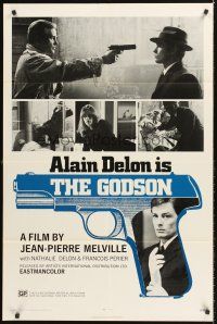 4z505 LE SAMOURAI 1sh '72 Jean-Pierre Melville film noir classic, Alain Delon is The Godson!