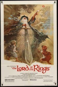 4z530 LORD OF THE RINGS 1sh '78 J.R.R. Tolkien fantasy classic, Ralph Bakshi, Tom Jung art!