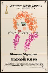 4z540 MADAME ROSA 1sh '79 La vie devant soi, cool artwork of Simone Signoret, French!